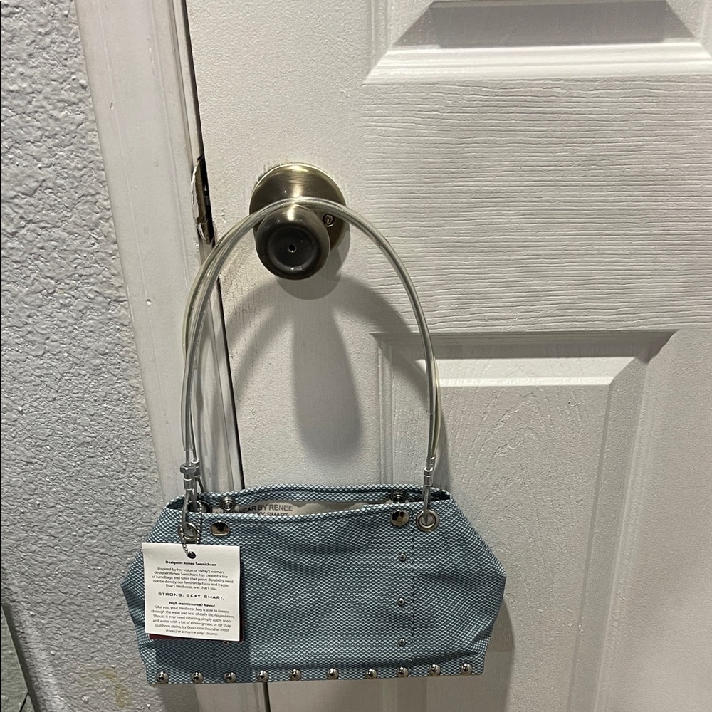 Elegant Light Blue/ Grey Shoulder Bag